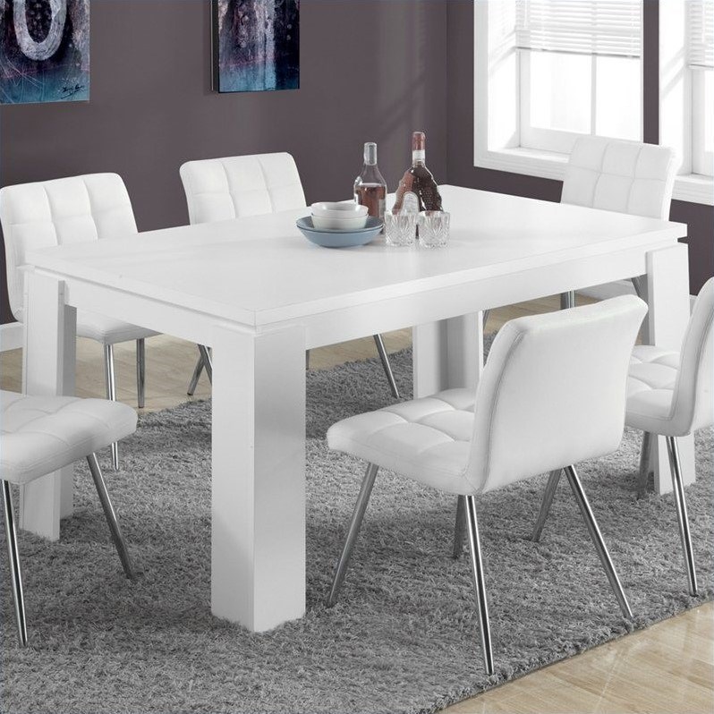 Monarch Hollow-Core Dining Table in White