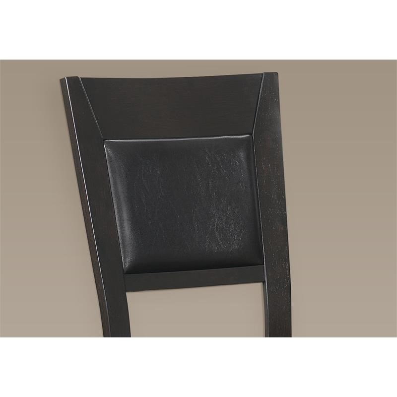 Monarch Leather-Look Upholstered/Wood Frame 19