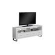 Monarch Hollow-Core TV Console in White with Drawers