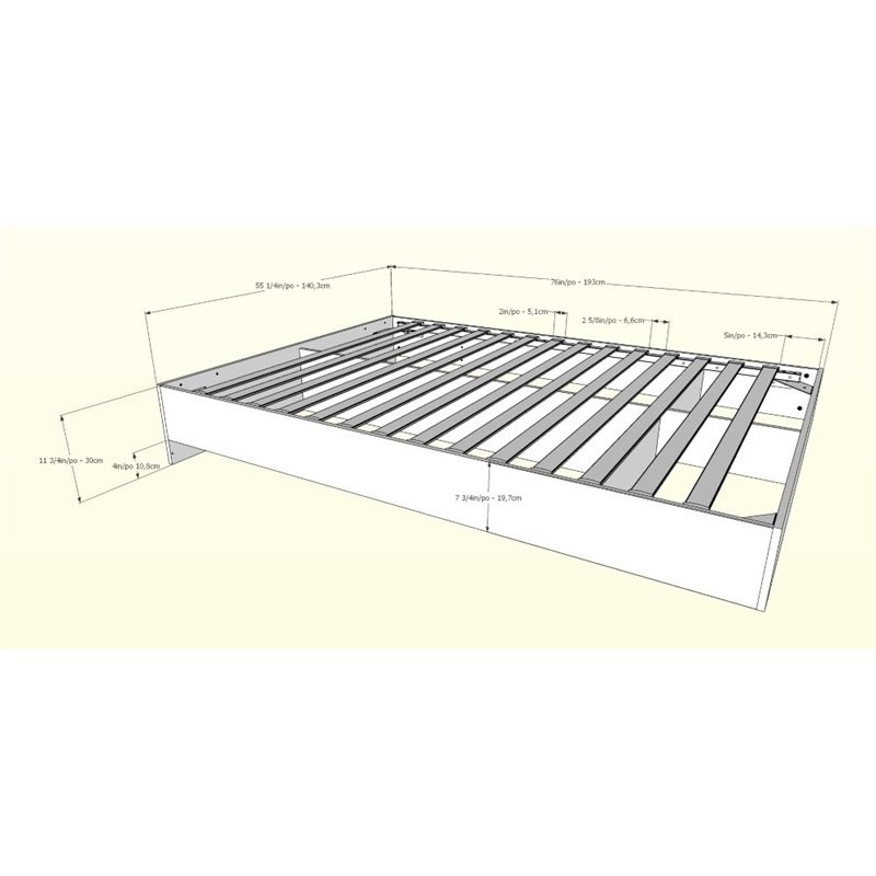 Nexera 345406 Full Size Platform Bed Black