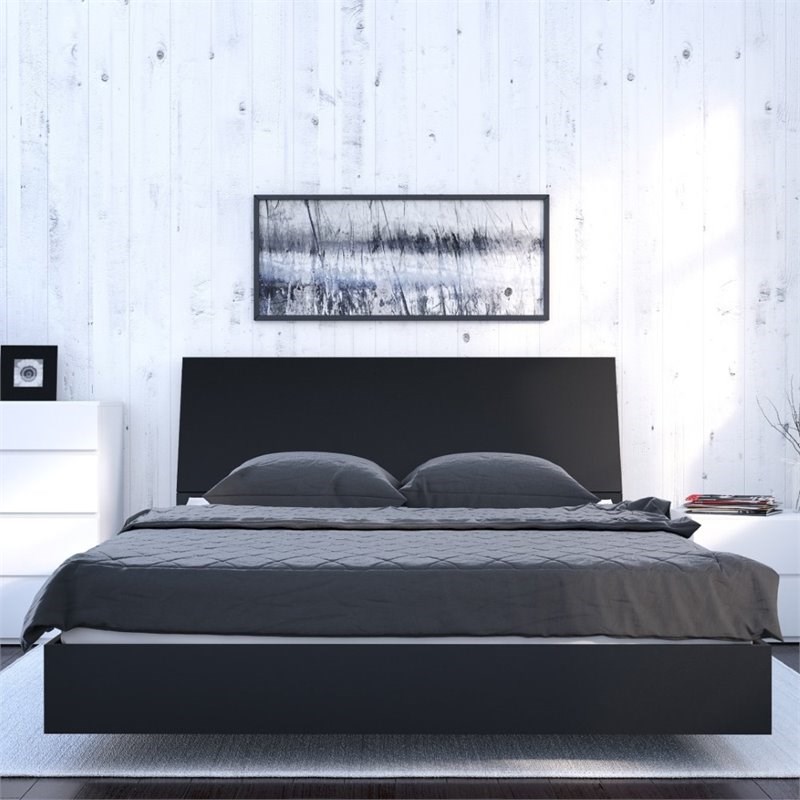Nexera 346006 Queen Size Platform Bed Black