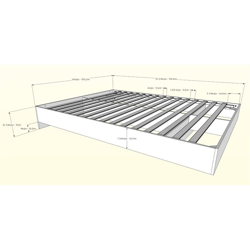 Nexera 346006 Queen Size Platform Bed Black