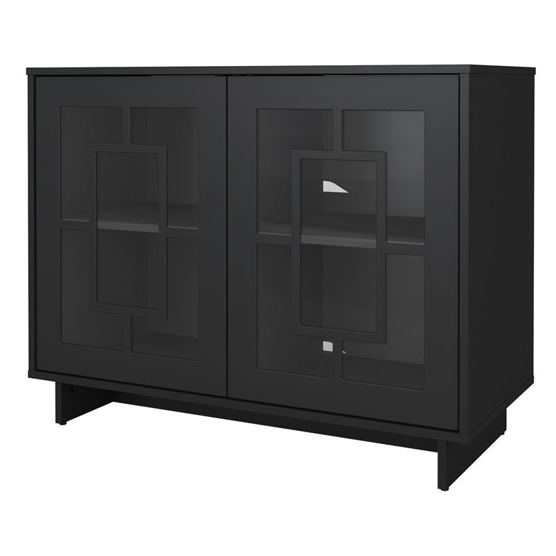 Nexera 130206 Paragon 2Door Storage Cabinet Black