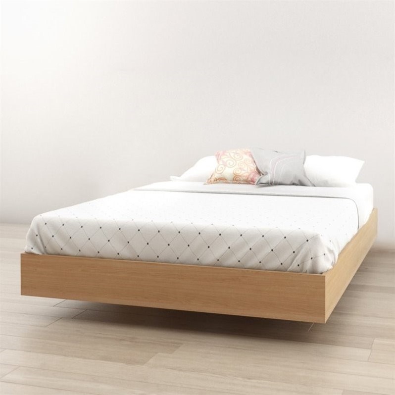 Nexera Full Size Platform Bed Natural Maple