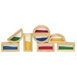 Guidecraft Hardwood Rainbow Sand and Wood Blocks in Multi-Color
