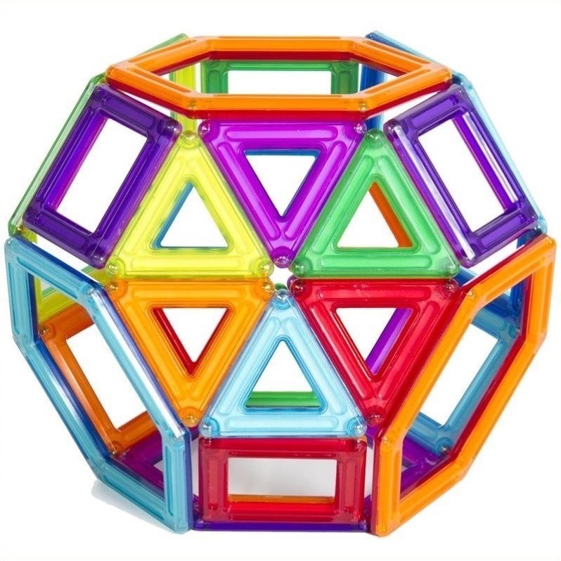 Guidecraft PowerClix 74-Piece Plastic Classroom Set in Multi-Color