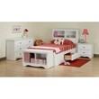 Prepac Monterey 4-Piece Twin Youth Bedroom Set in White