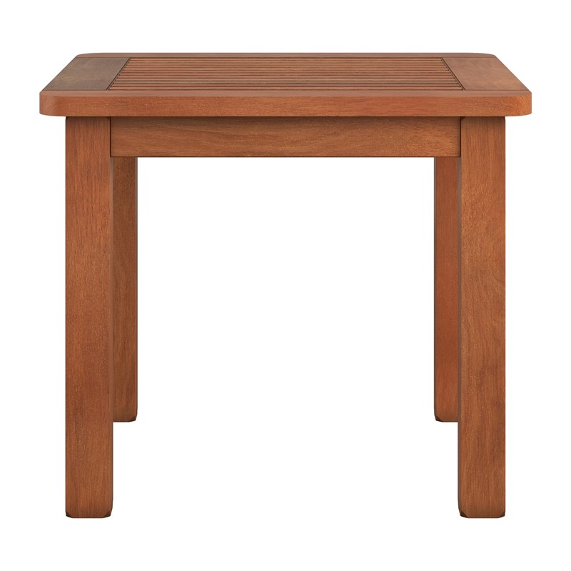 CorLiving Miramar Natural Wood Outdoor Side Table