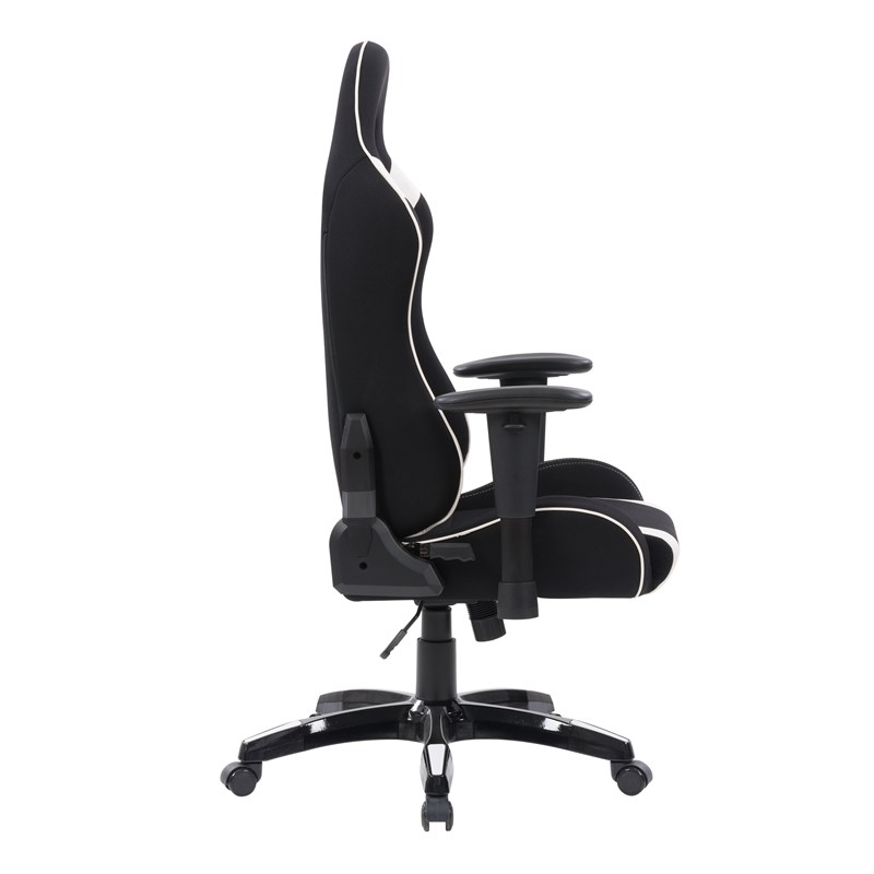 CorLiving High Back Ergonomic Gaming Chair - Black and White