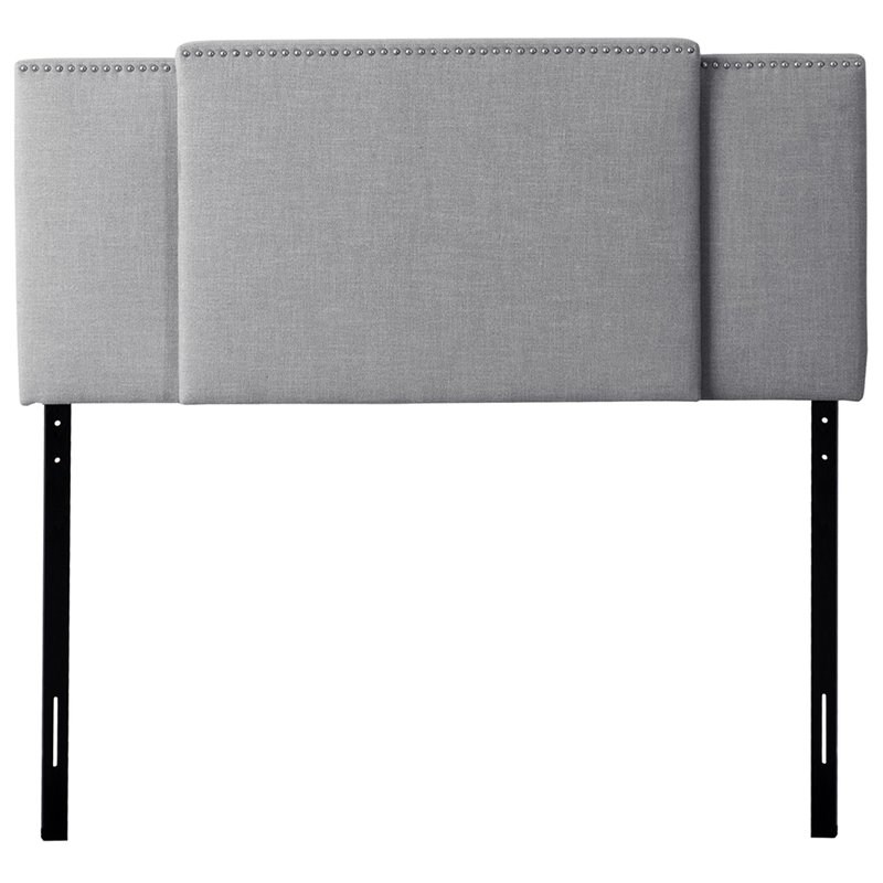 CorLiving Fairfield 3-in-1 Light Gray Fabric Expandable Panel Headboard