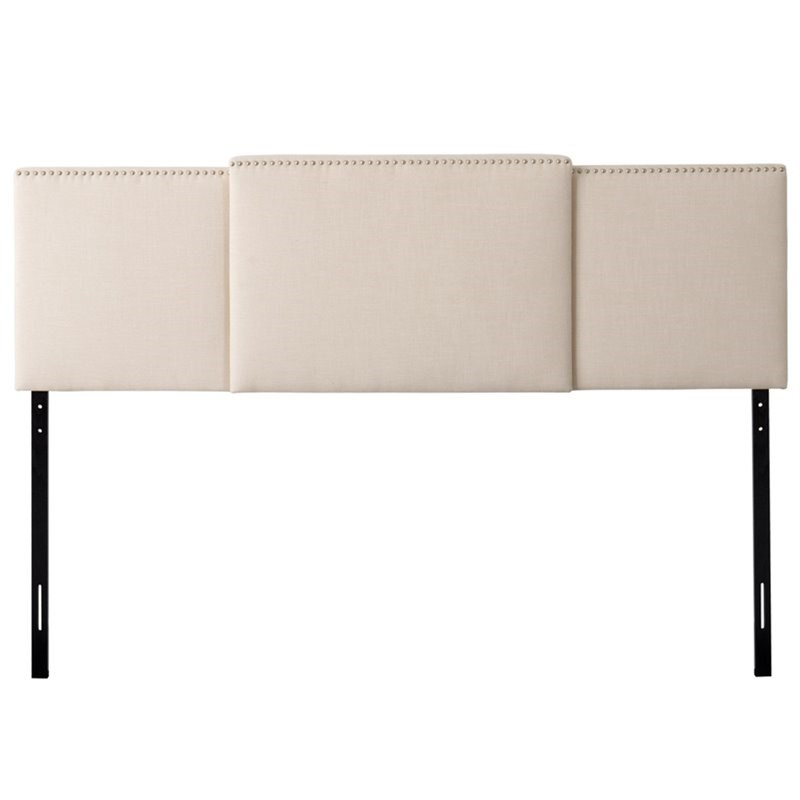 CorLiving Fairfield 3-in-1 Cream Fabric Expandable Panel Headboard
