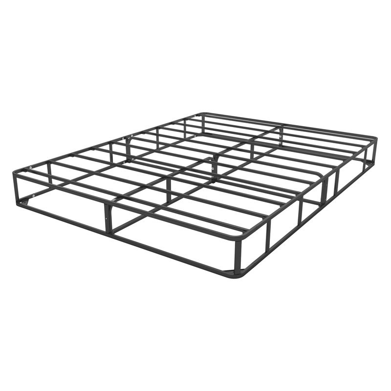 corliving ready-to-assemble black metal box spring - queen - sal-103-f