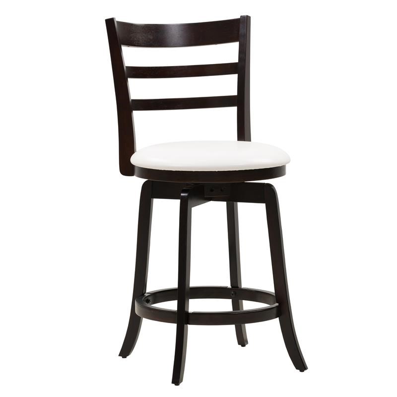 Espresso Stained Wood Barstool Homesquare, Barstool And Dinette Factory