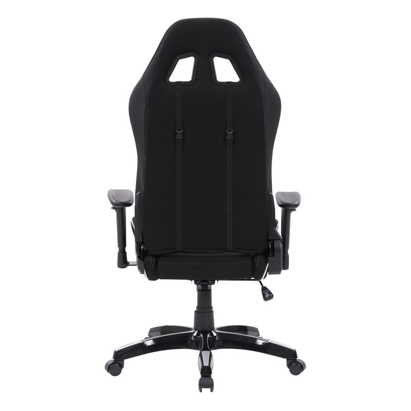 CorLiving High Back Ergonomic Gaming Chair - Black and Silver
