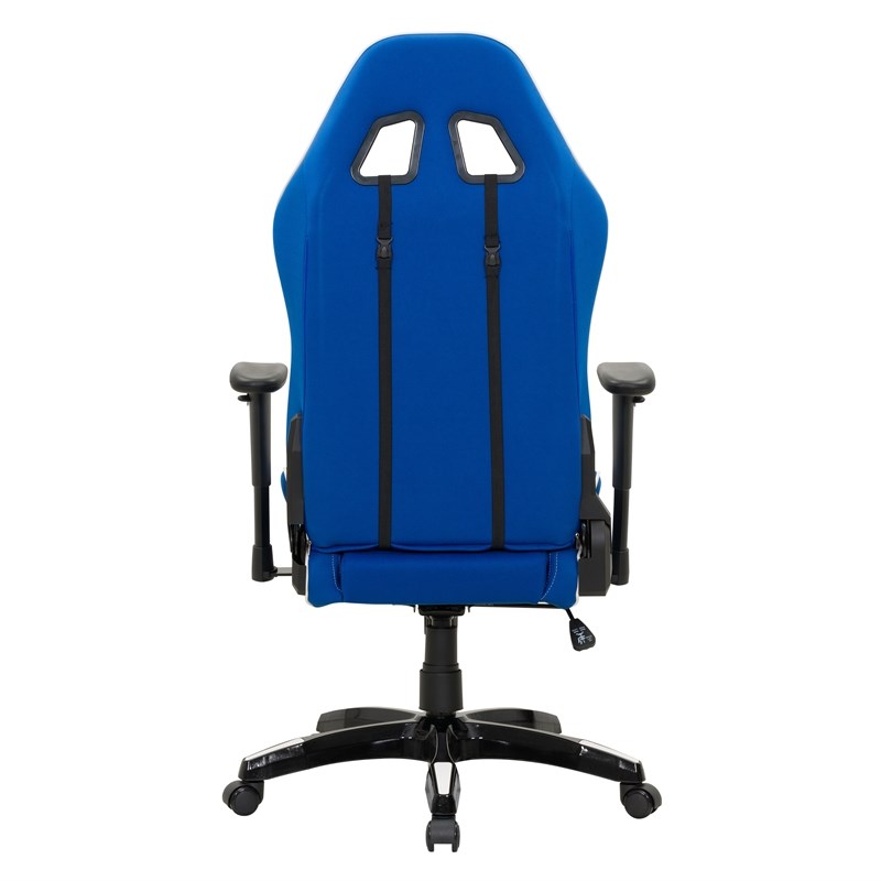 CorLiving High Back Ergonomic Gaming Chair - Blue and White