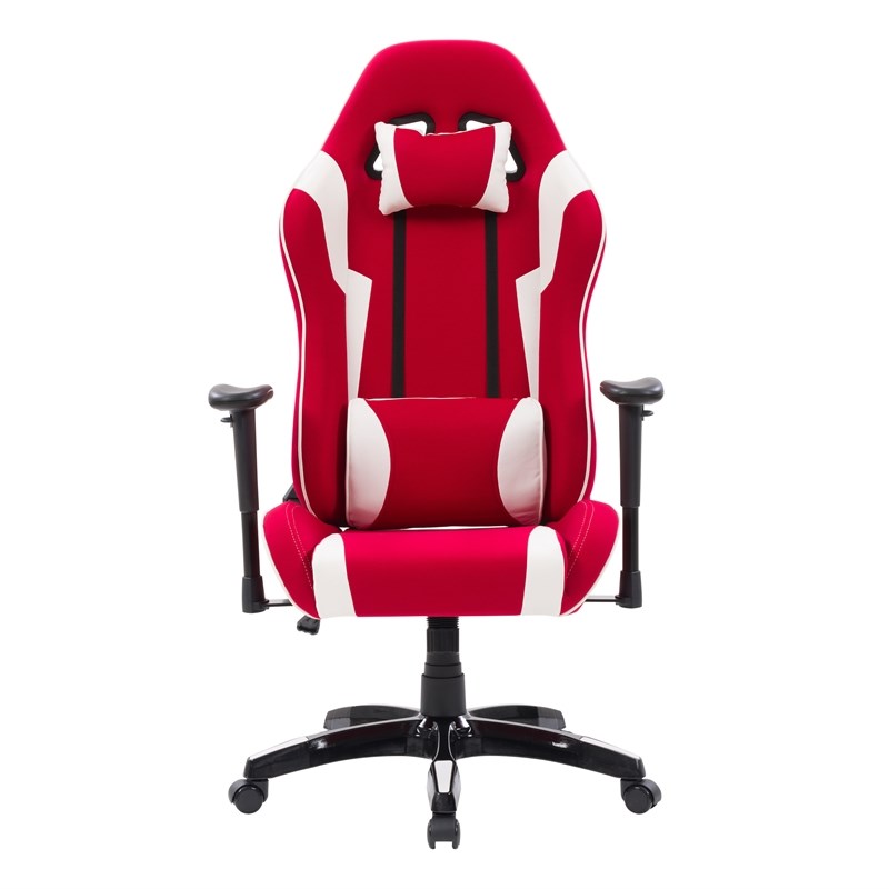 CorLiving High Back Ergonomic Gaming Chair - Red and White