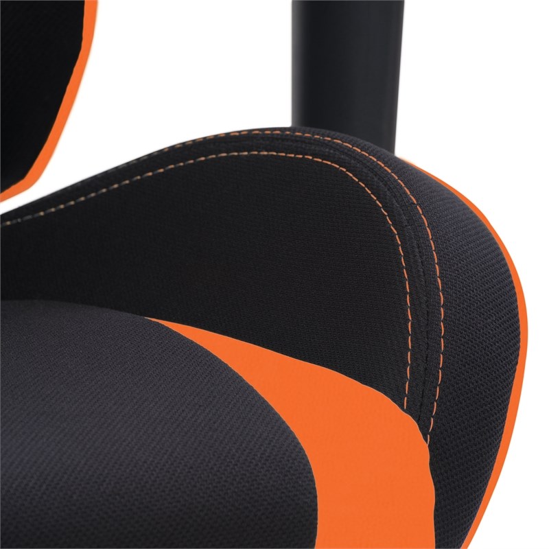 CorLiving High Back Ergonomic Gaming Chair - Black and Orange