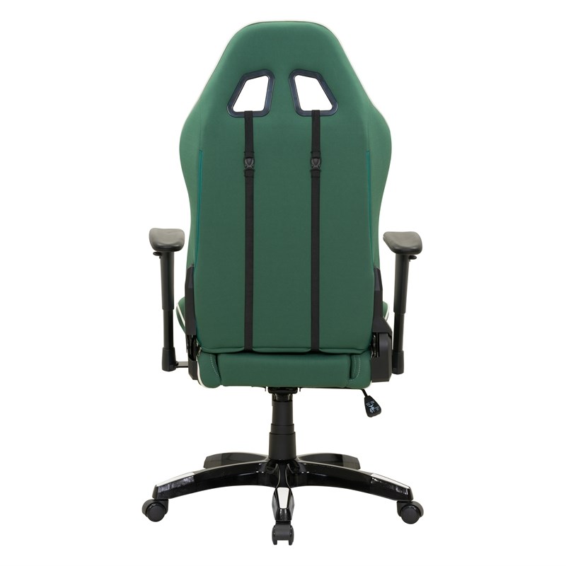 CorLiving High Back Ergonomic Gaming Chair - Green and White