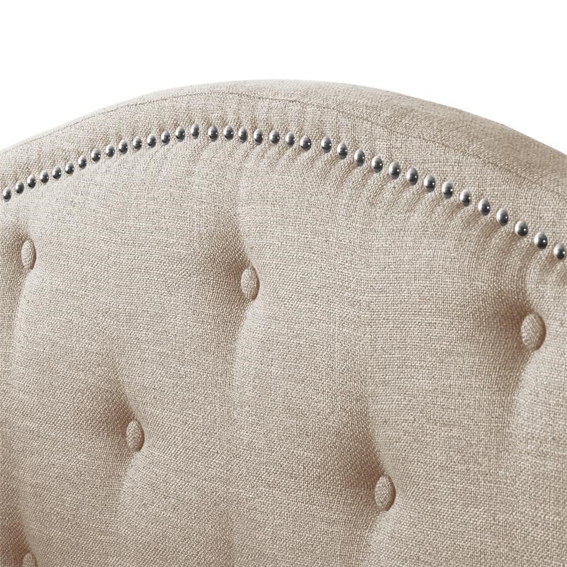CorLiving Fairfield Beige Tufted Fabric Day Bed with Trundle