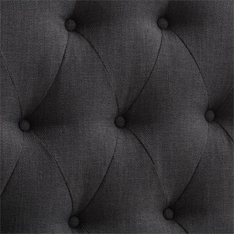 CorLiving Calera Tufted Dark Gray Fabric Headboard - Single/Twin