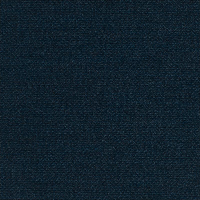 CorLiving Boston Storage Navy Blue Fabric Ottoman