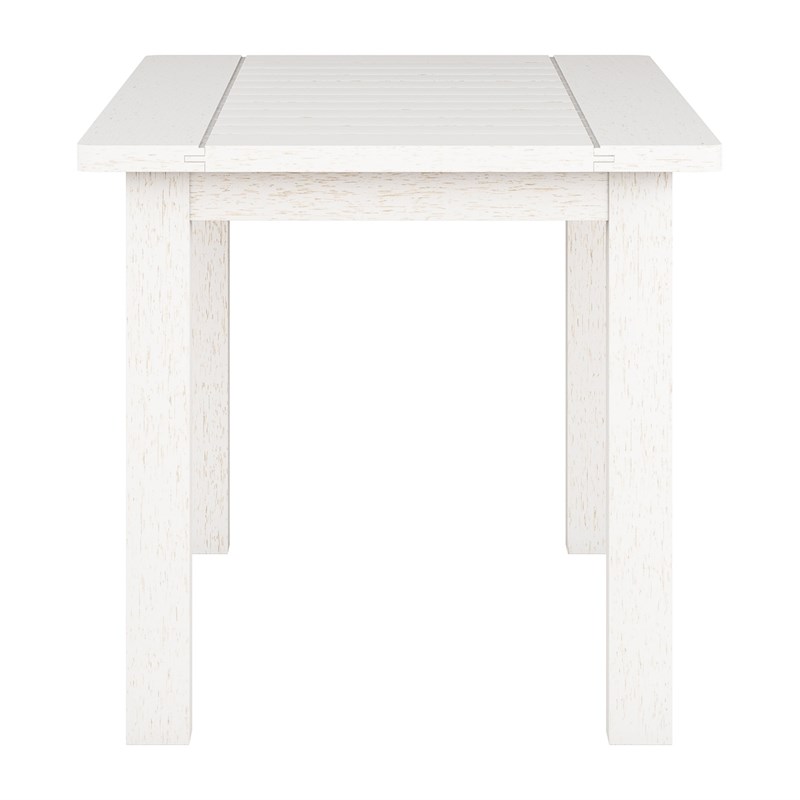 CorLiving Miramar White Washed Wood Outdoor Coffee Table
