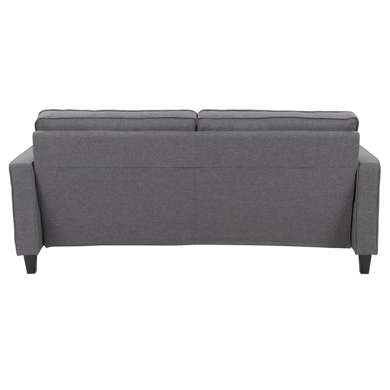 CorLiving Georgia Contemporary Gray Fabric Upholstered Three Seater Sofa