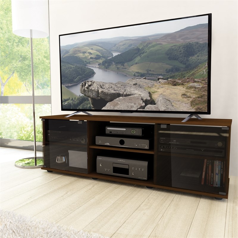 CorLiving TV Bench in Urban Maple Brown For TVs up to 75" Homesquare
