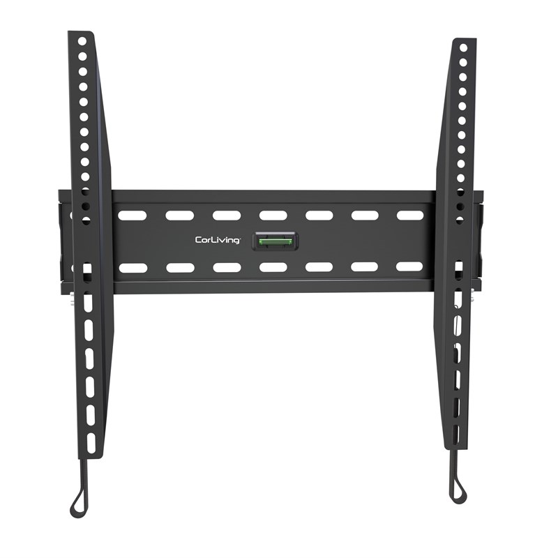 CorLiving Black Metal Fixed Low-Profile Wall Mount for 26