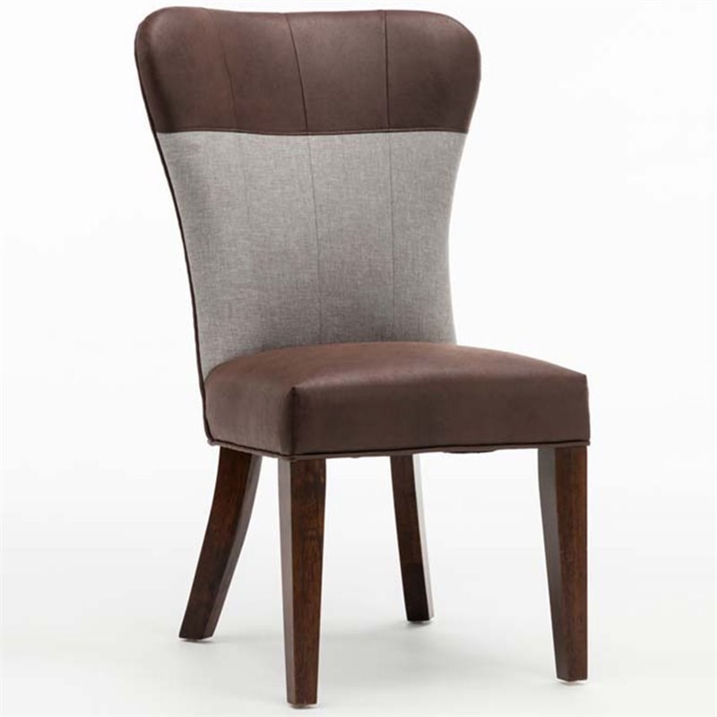 Boraam Bolton Upholstered Dining Side Chair in Maroon (Set of 2)