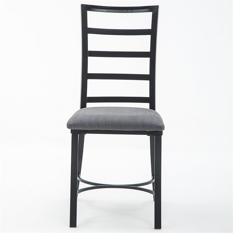 Boraam Bastian Ladderback Dining Side Chair in Gray (Set of 4)