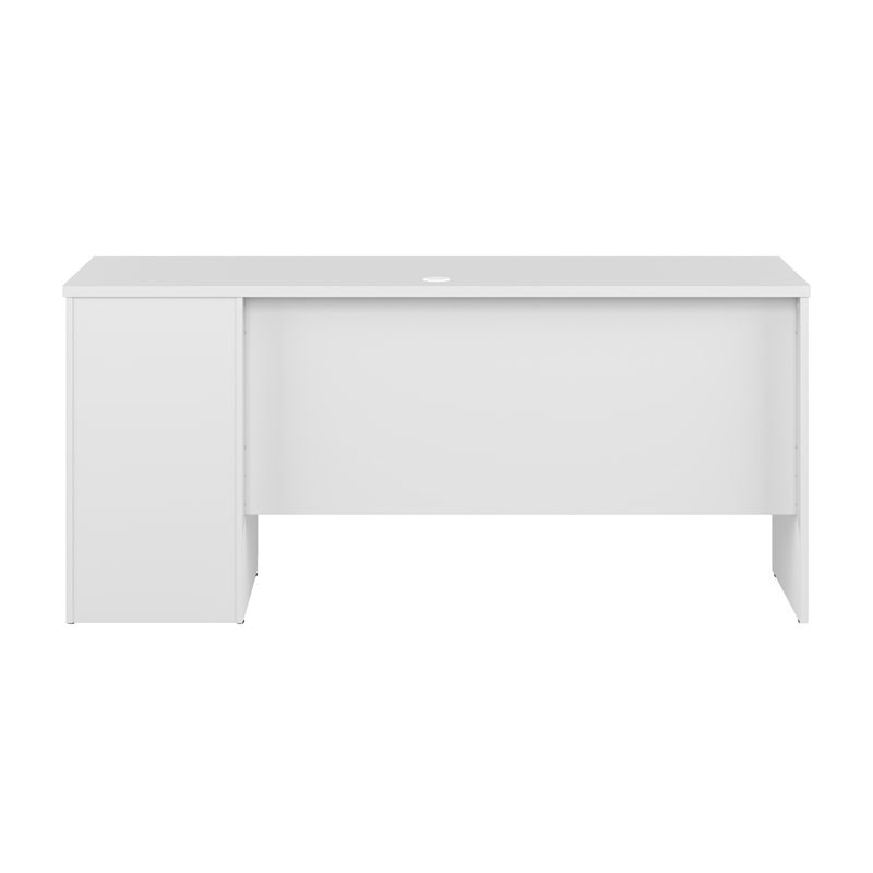 Bestar Logan Contemporary Engineered Wood Computer Desk in Pure White