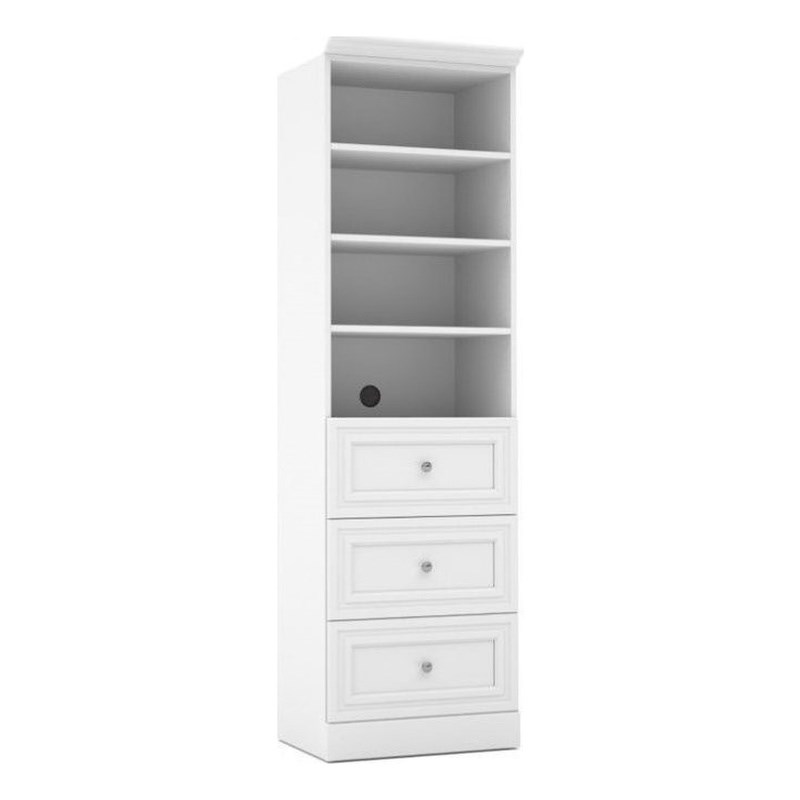 Bestar Versatile 36'' Corner Storage Unit in White Homesquare