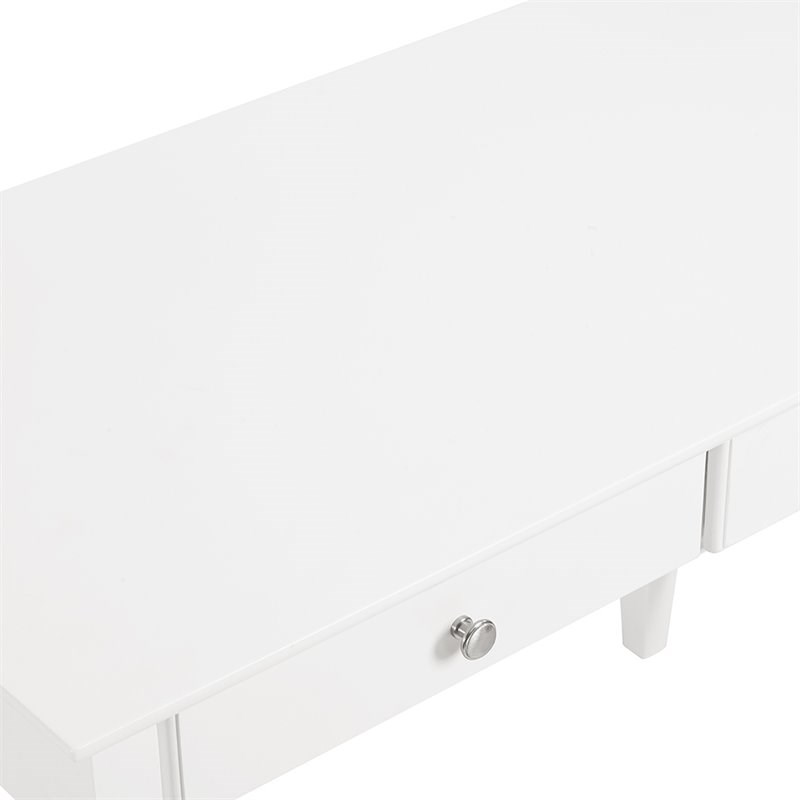 Crosley Campbell Writing Desk in White