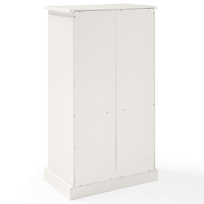 Crosley Seaside 2 Door Accent Cabinet in Distressed White