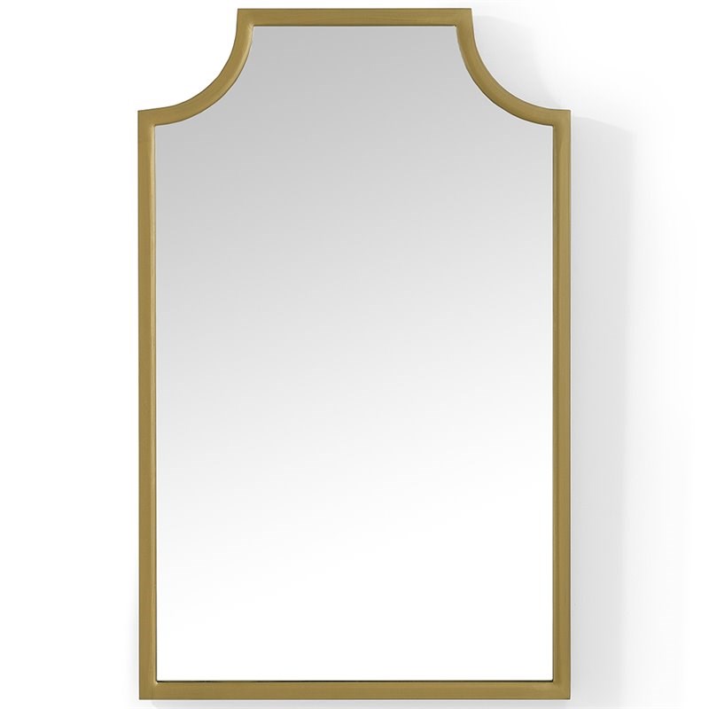 Crosley Aimee Decorative Bathroom Mirror in Soft Gold