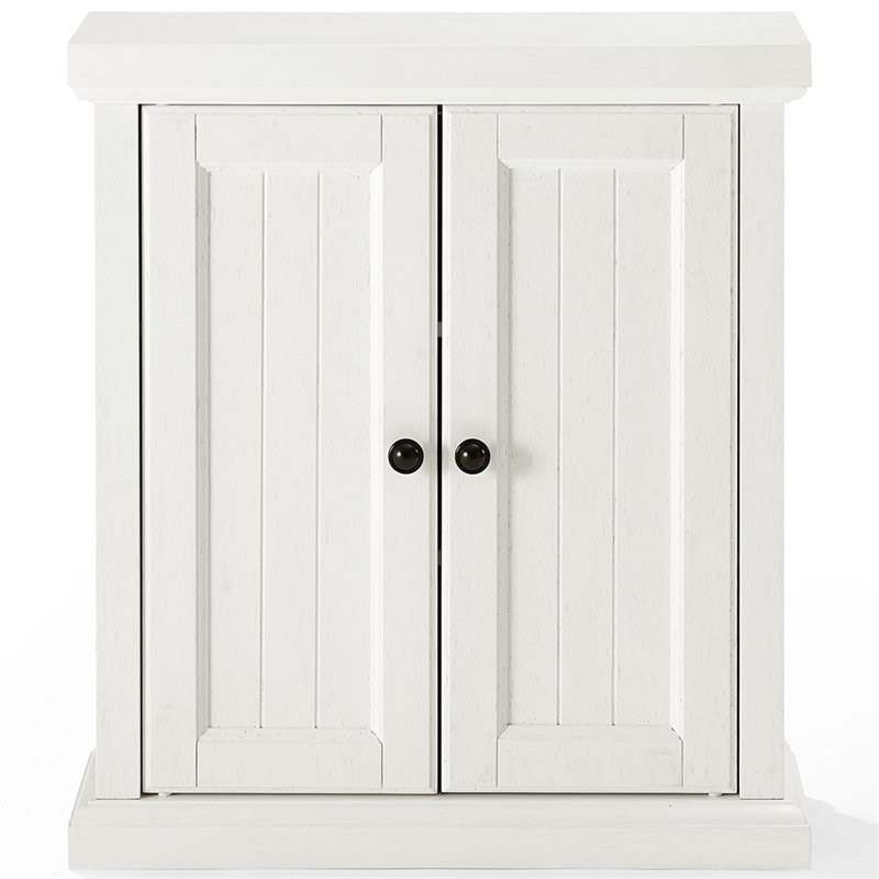 Crosley Seaside 2 Door Medicine Cabinet in Distressed White