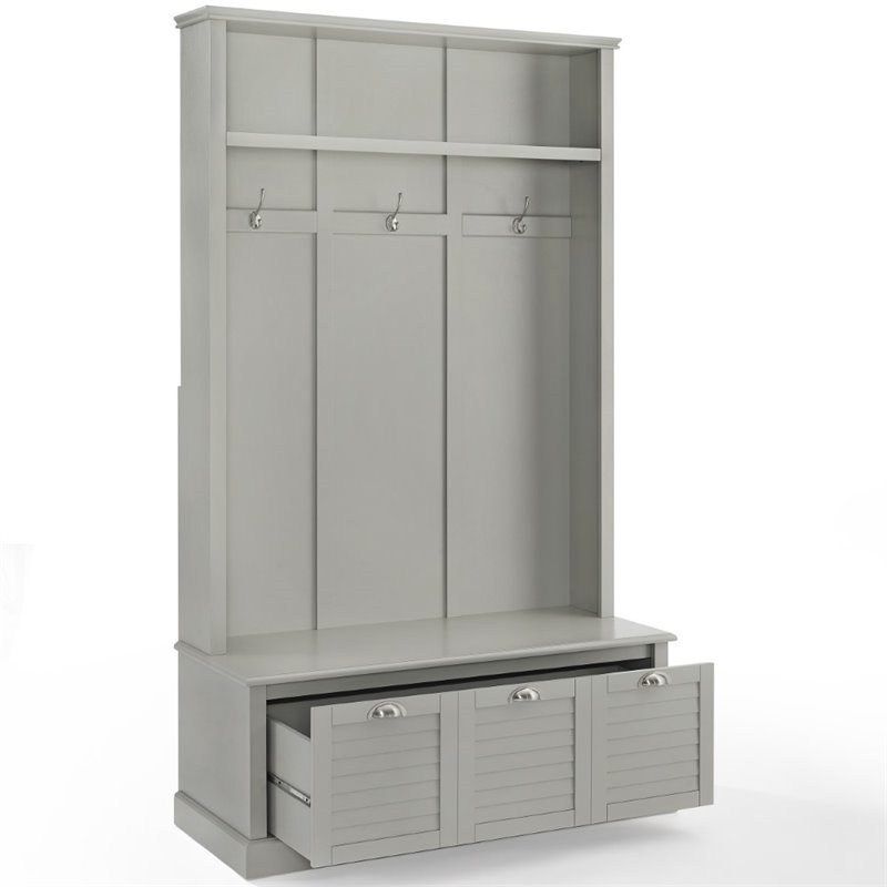 crosley ellison hall tree in gray cf6024gy