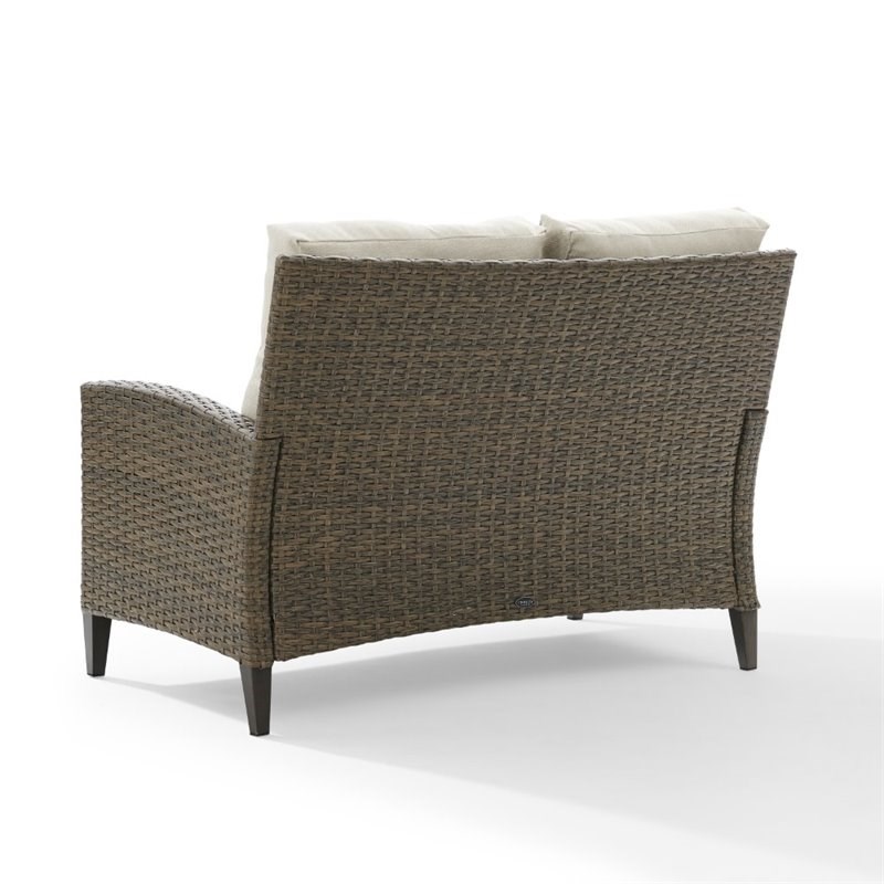 high back wicker sofa