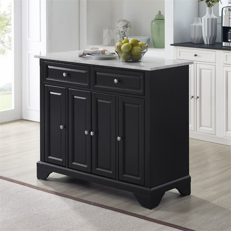 Crosley Furniture Avery Faux Marble Top, Darby Home Co Kitchen Island