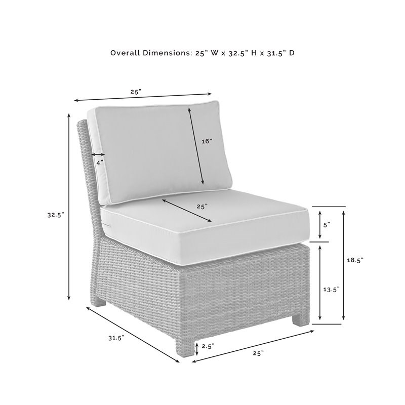 Crosley Furniture Bradenton 5PC Wicker Outdoor Conversation Set in Sangria/Brown