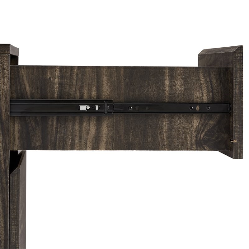 Crosley Furniture Jacobsen 2-piece Wood File Cabinet and Desk Set in Black