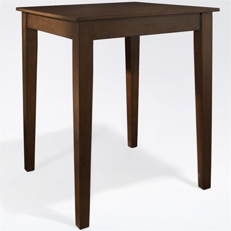 Crosley Tapered Leg Counter Height Dining Table in Mahogany