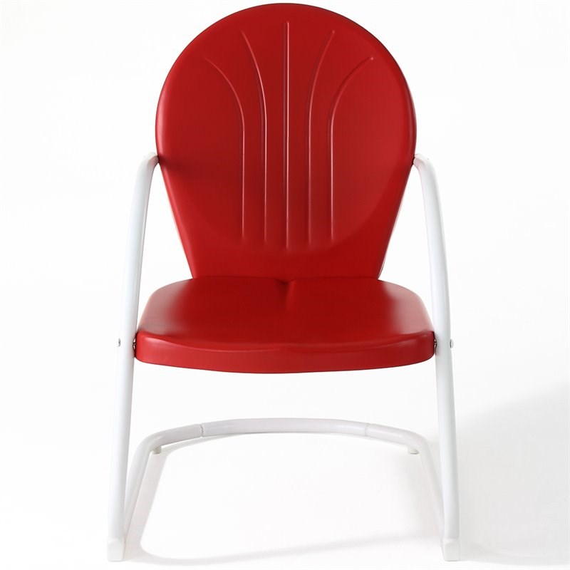 Crosley Griffith Metal Patio Chair In Red Homesquare   420923 2 L 