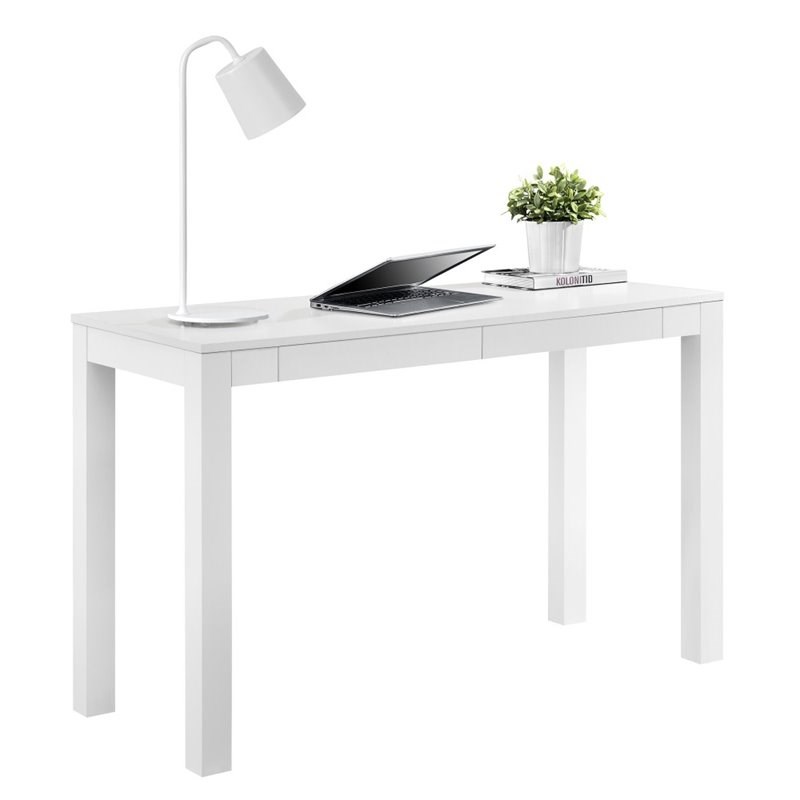 Altra Parsons 2 Drawer Writing Desk in White