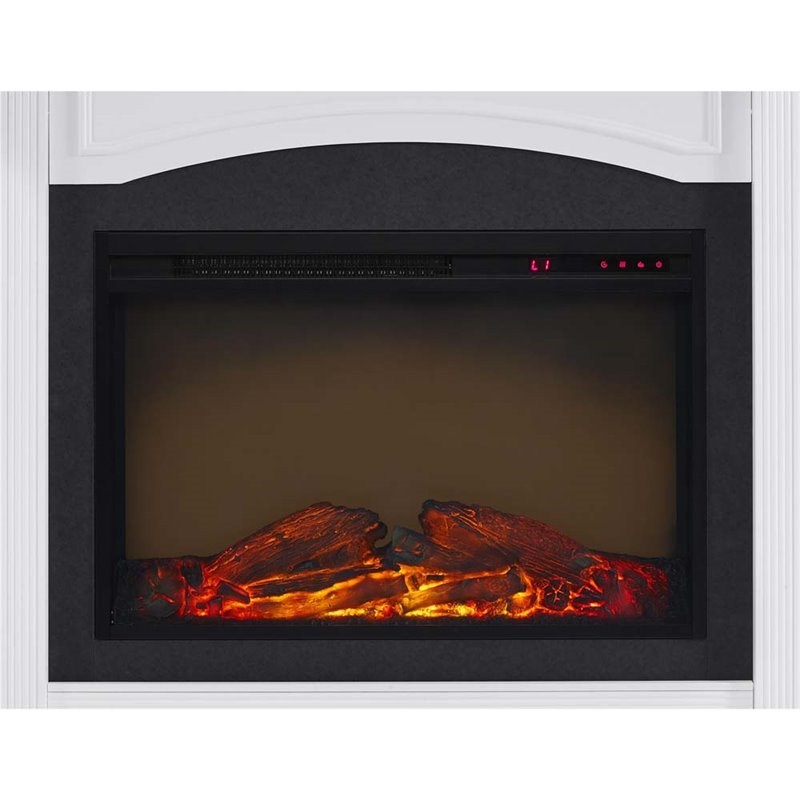 Ameriwood Home Lamont Mantel Fireplace in White