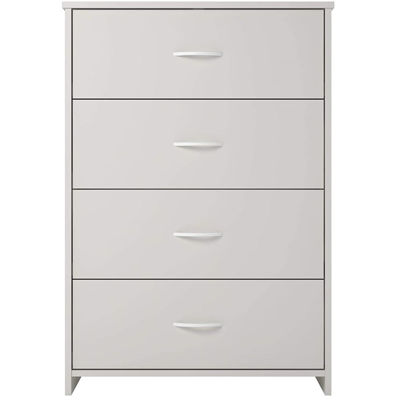ameriwood home classic 4 drawer dresser in white
