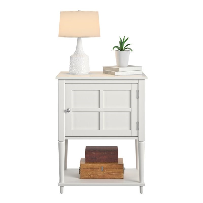 Ameriwood Home Fairmont Accent Table in Soft White Homesquare