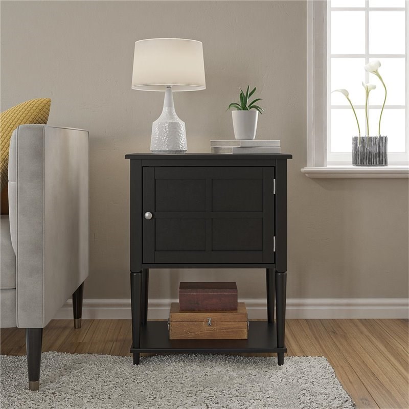 Ameriwood Home Fairmont Accent Table in Black