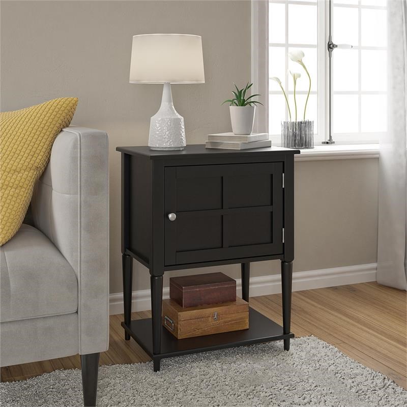 Ameriwood Home Fairmont Accent Table in Black
